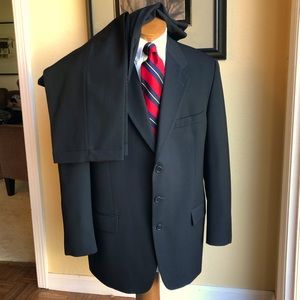 Joseph Abboud for Nordstrom 2 Pc Black Wool Suit